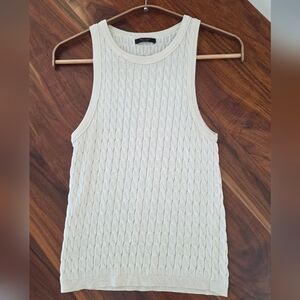 Massimo Dutti Cream Sweater Tank
